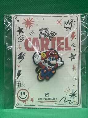 Super Mario 3 Flying Mario PVC Rubber Hat Pin Backpack Collectible